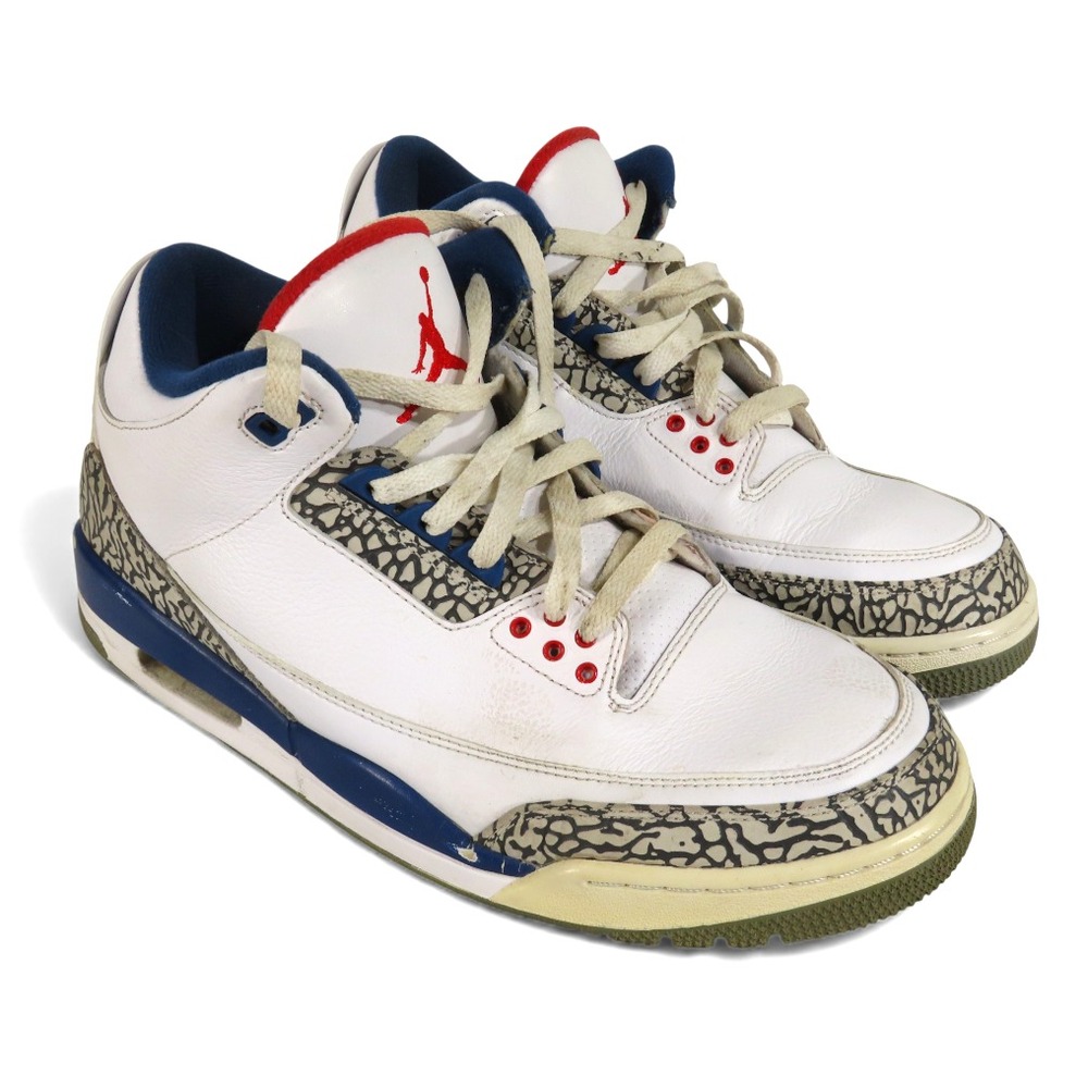 NIKE AIR JORDAN 3 OG 2016 True Blue Sneakers Hi-Top Retro 854262-106 Men's US-11